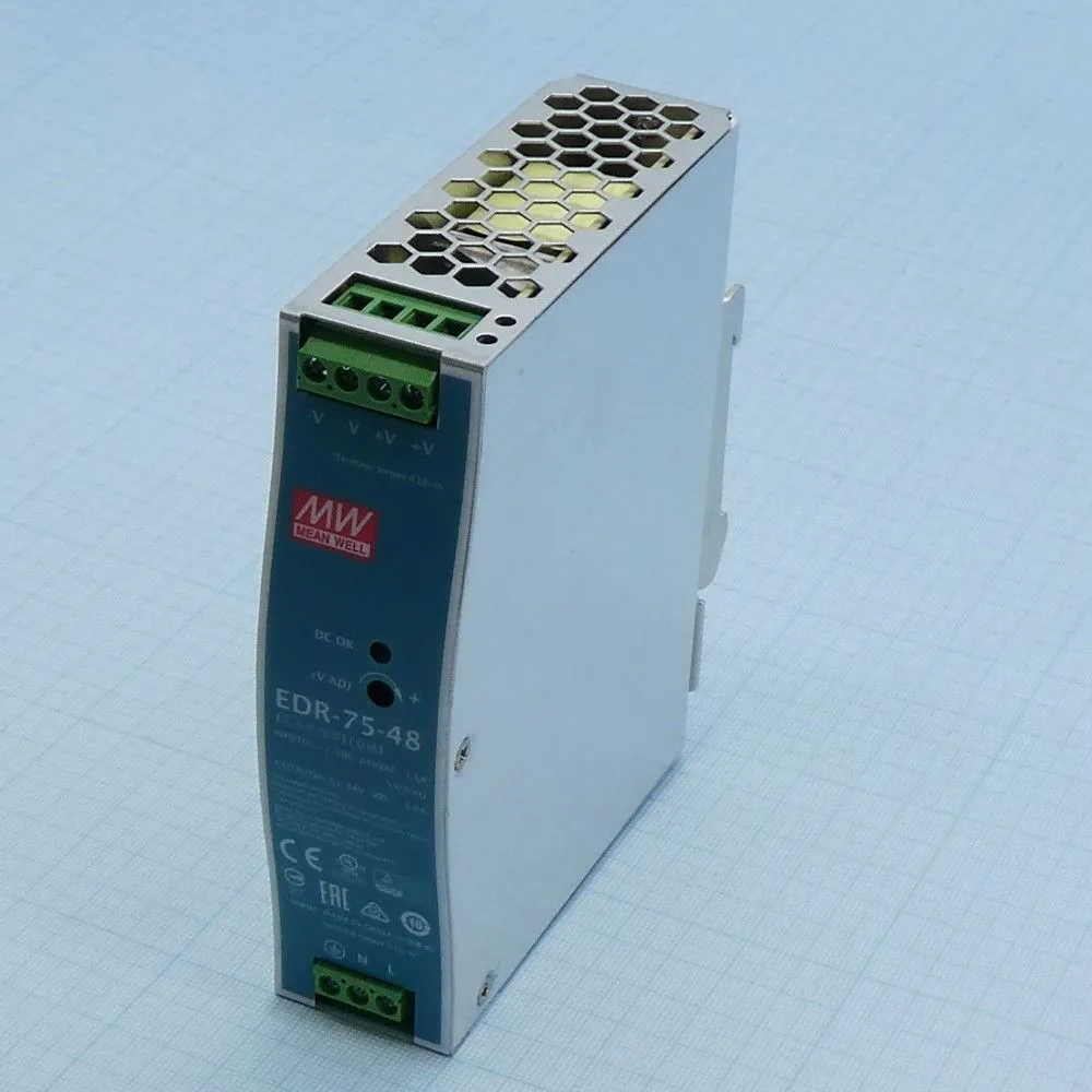 Источник питания MEAN WELL EDR-75-48 AC-DC преобразователи напряжения