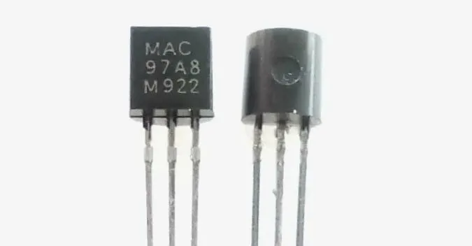 MAC97A8 412, Симистор 600В 0,6А 5мА, TO-92