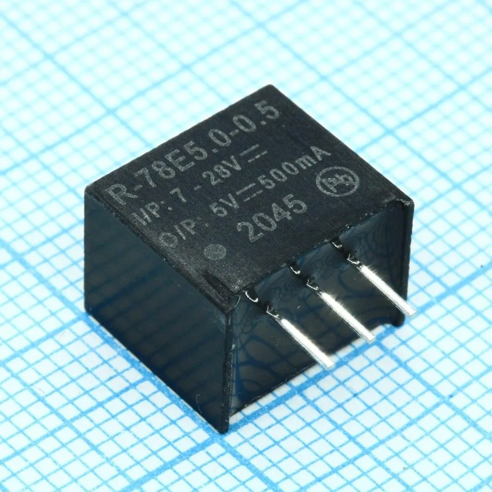 Источник питания Recom Power, Inc. R-78E5.0-0.5 DC-DC преобразователи