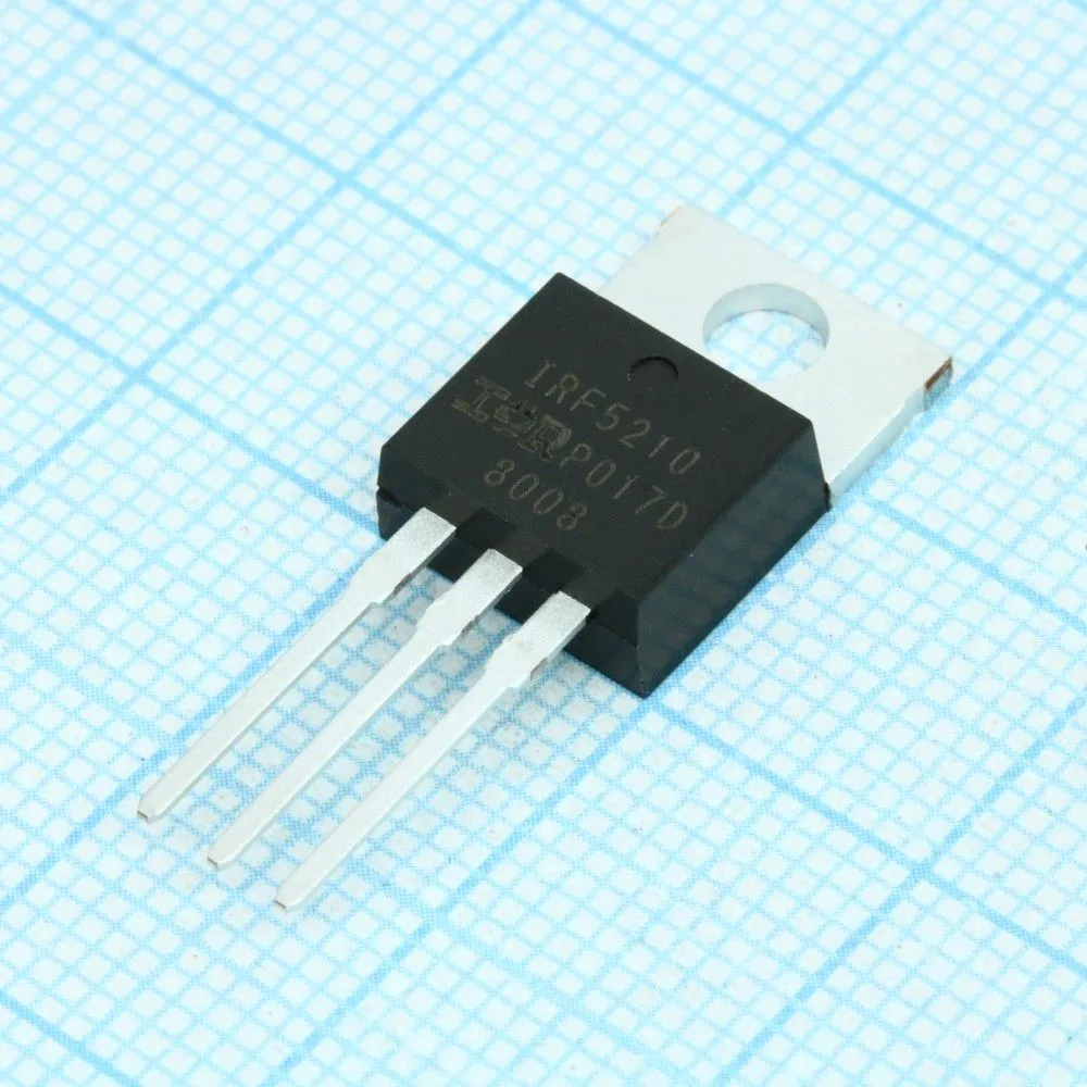 IRF5210PBF, Транзистор полевой MOSFET P-канальный 100В 40А 200Вт, 0.06 Ом IRF5210PBF, Транзистор полевой MOSFET P-канальный 100В 40А 200Вт, 0.06 Ом