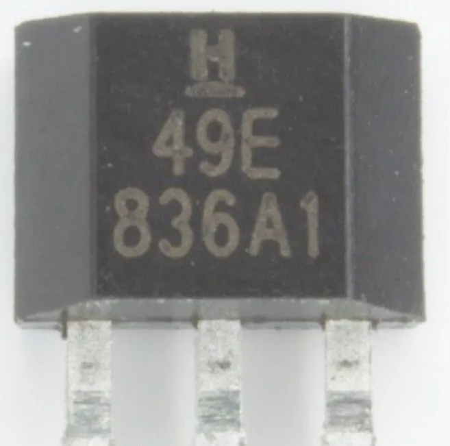 SS49E, аналоговый биполярный датчик Холла, TO-92