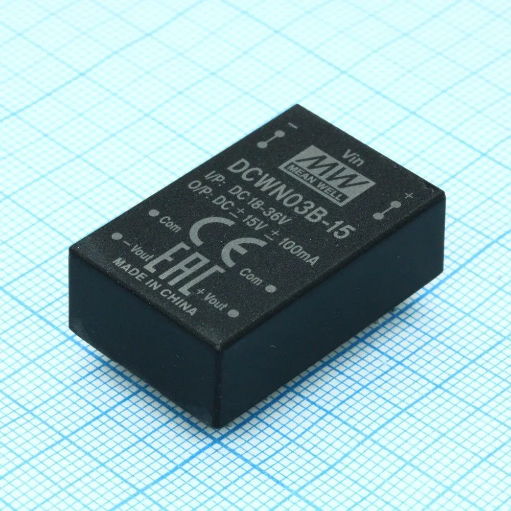 Источник питания MEAN WELL DCWN03B-15 DC-DC преобразователи