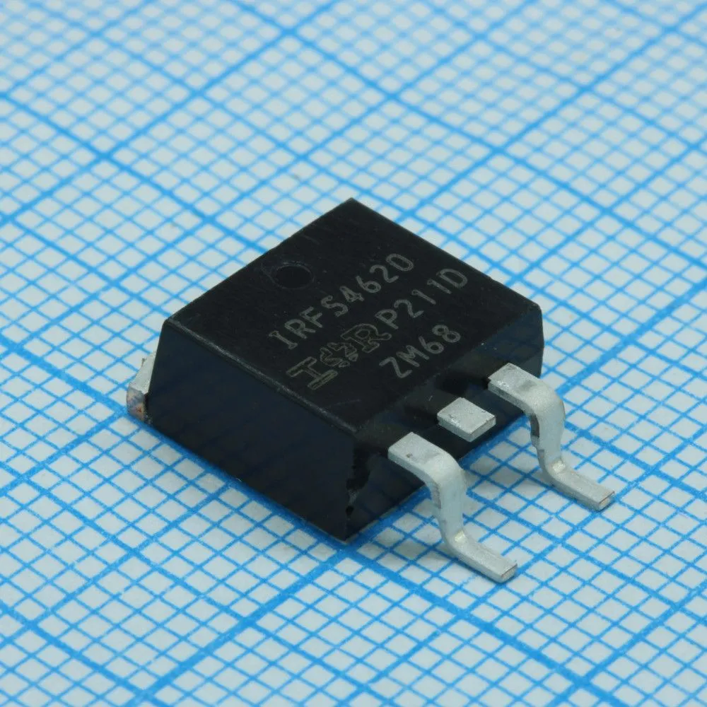 IRFS4227TRLPBF, Транзистор полевой MOSFET N-канальный 200В 62A 3-Pin(2+Tab) D2PAK лента на катушке
