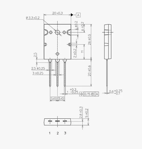 Биполярный транзистор 2SC5200, NPN 230В 15А Биполярные транзисторы