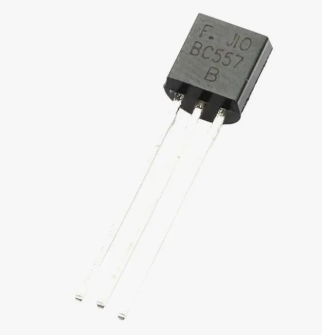 Биполярный транзистор BC557C TO92, PNP 45В 0.1А Биполярный транзистор BC557C TO92, PNP 45В 0.1А