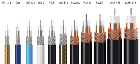 Фото: виды коаксиального кабеля